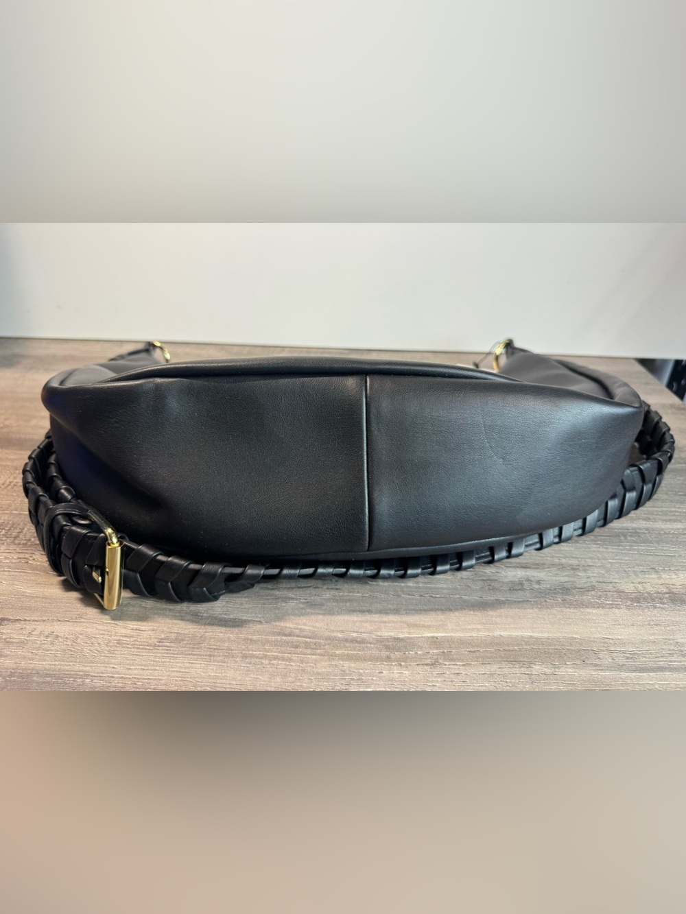 BNWT Jules Kae Zola Moon Bag Vegan Leather Black $128 - Picture 5 of 7
